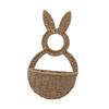 Easter Rabbit Woven Basket Handwoven Multipurpose Romantic Hanging