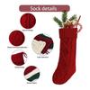 Yousheng Christmas Stockings Large 18" Handmade Cable Knit Stockings Rustic Farmhouse Fireplace Hanging Decor for Mantel Tree Wall Holiday Decoration