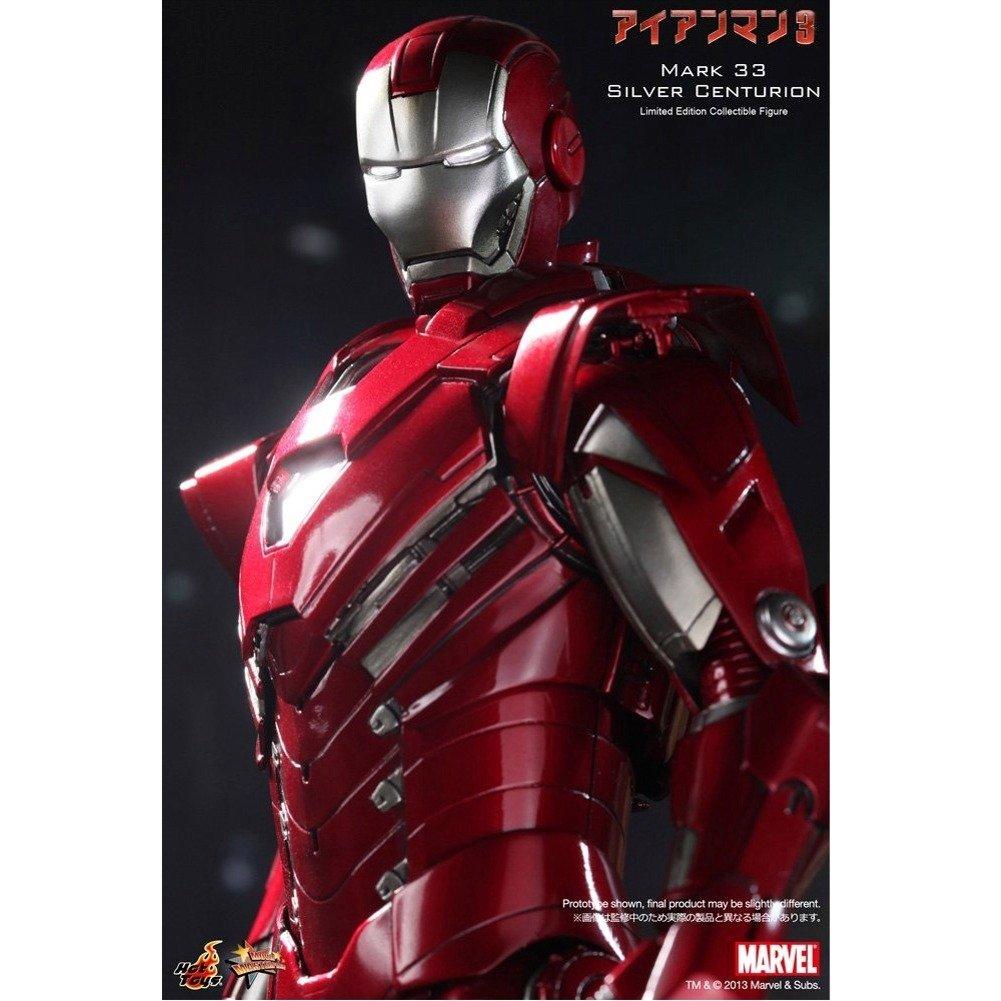 Hot Toys Movie Masterpiece Iron Man 3 Scale Figure Iron Man Mark 33 Silver Centurion 1/6
