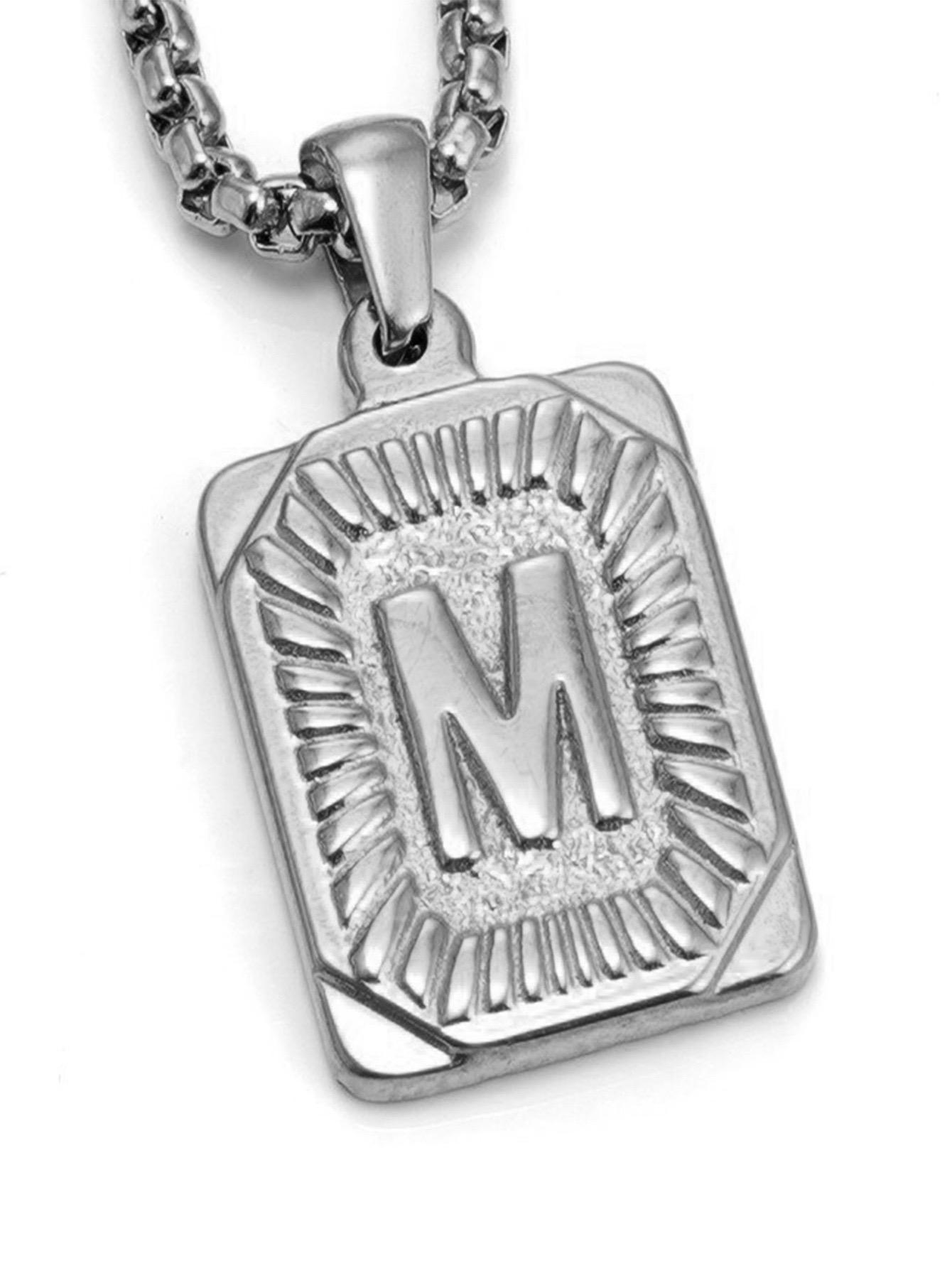 

Модное 26-буквенное ожерелье золотого цвета с подвеской для мужчин и женщин, кубинская цепочка для пары, очаровательное первоначальное ожерелье, колье, ювелирное изделие, воротник