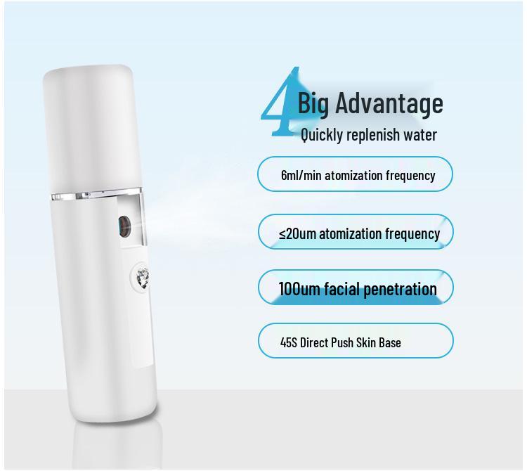 Portable USB Rechargeable Handheld Mist Sprayer & Humidifier