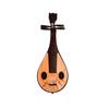 Miniature Classical Instrument Model Set: Fan Flute, Guzheng, Pipa Dolls for Pretend Play Accessories