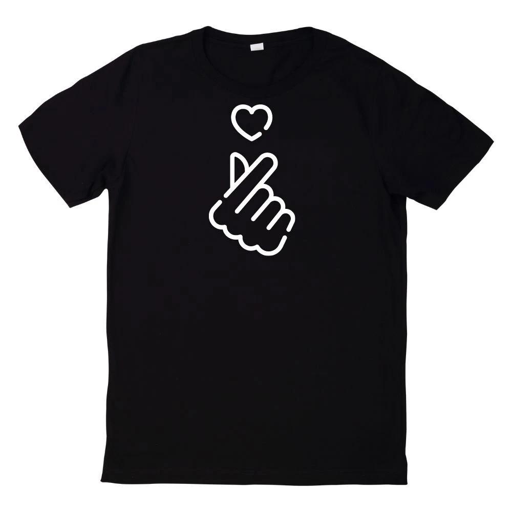 T-Shirt Koreanisches Fingerherz K Pop Herz Handzeichen XXXXL