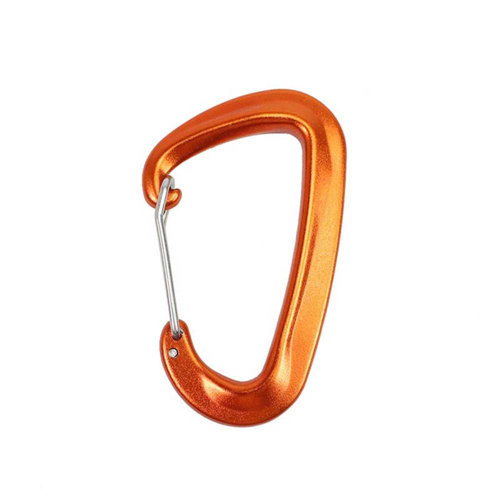 High Strength 7075 Aviation Aluminum 7075 Mountaineering Buckle/Rock Climbing Quick-hang Hammock Safety Buckle Orange #1
