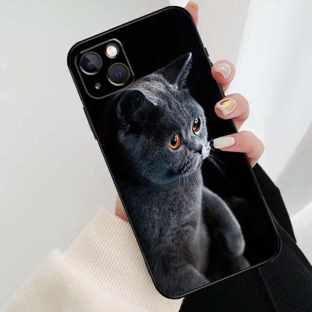 Animation Soft Fashion Phone For Iphone Pro 6 12 8 XR X XS 11 Plus 7 6s 13 Mini Max 14 Silicone Silicon TPU Straight Soft Case Cover