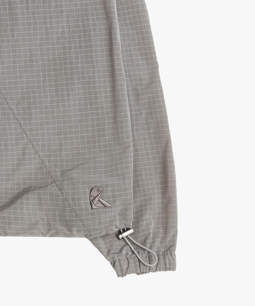 Riomeu Asymmetrical Curved Line Windbreaker Jacket_Gray : Radiant176