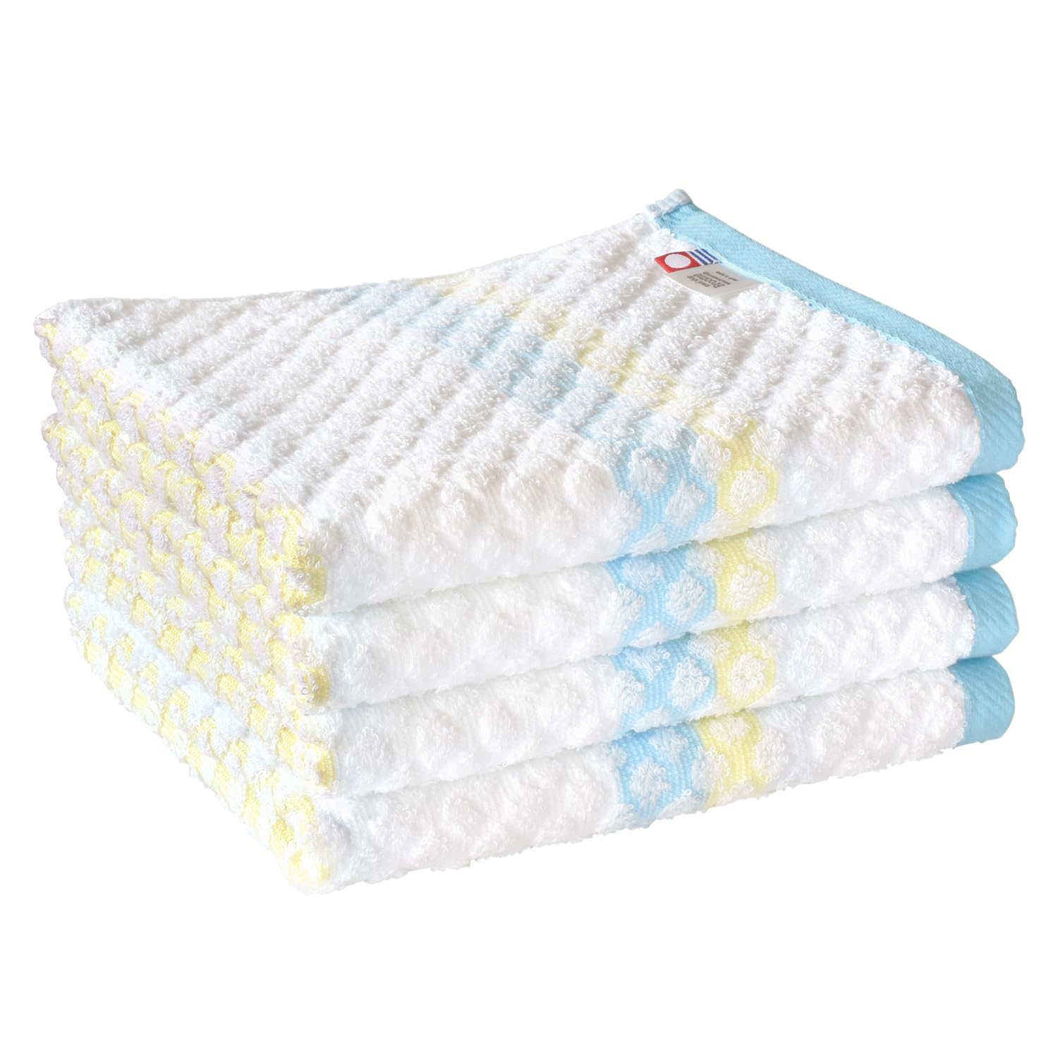 

Сертифицированный набор полотенец для лица Bloom Imabari Towel из 4 шт., пушистые, впитывающие, милые, флуоресцентные, без красителей, хлопок 100% (Синее море)