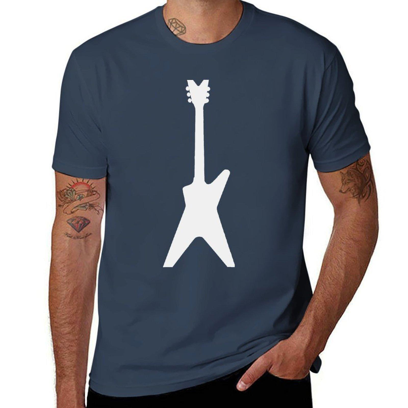 Dimebag Darrells Guitar TShirt Heavy Duty Casual Work Tee S