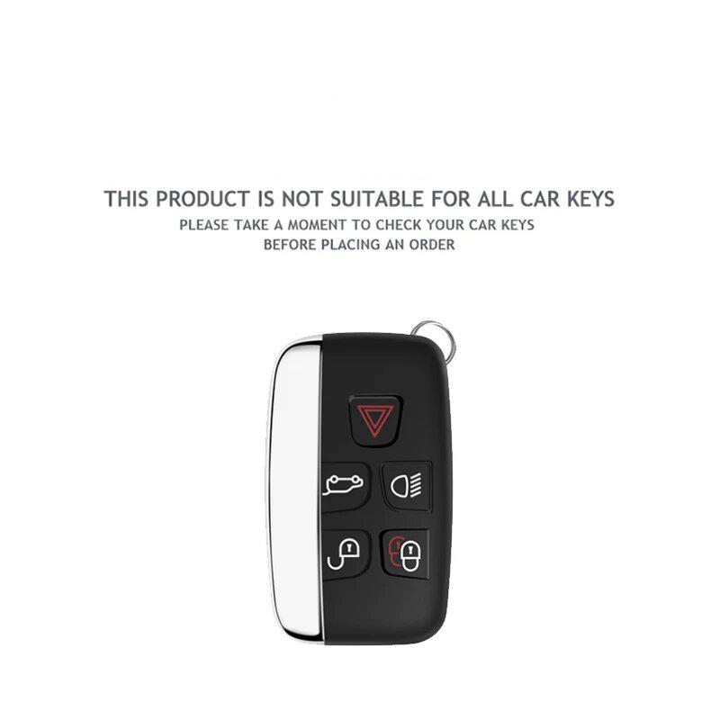Zinc Alloy Leather Car Key Case For Range Rover Evoque Sport Freelander Discovery Velar Jaguar Xe Xf Xj Car Key Protective Cover