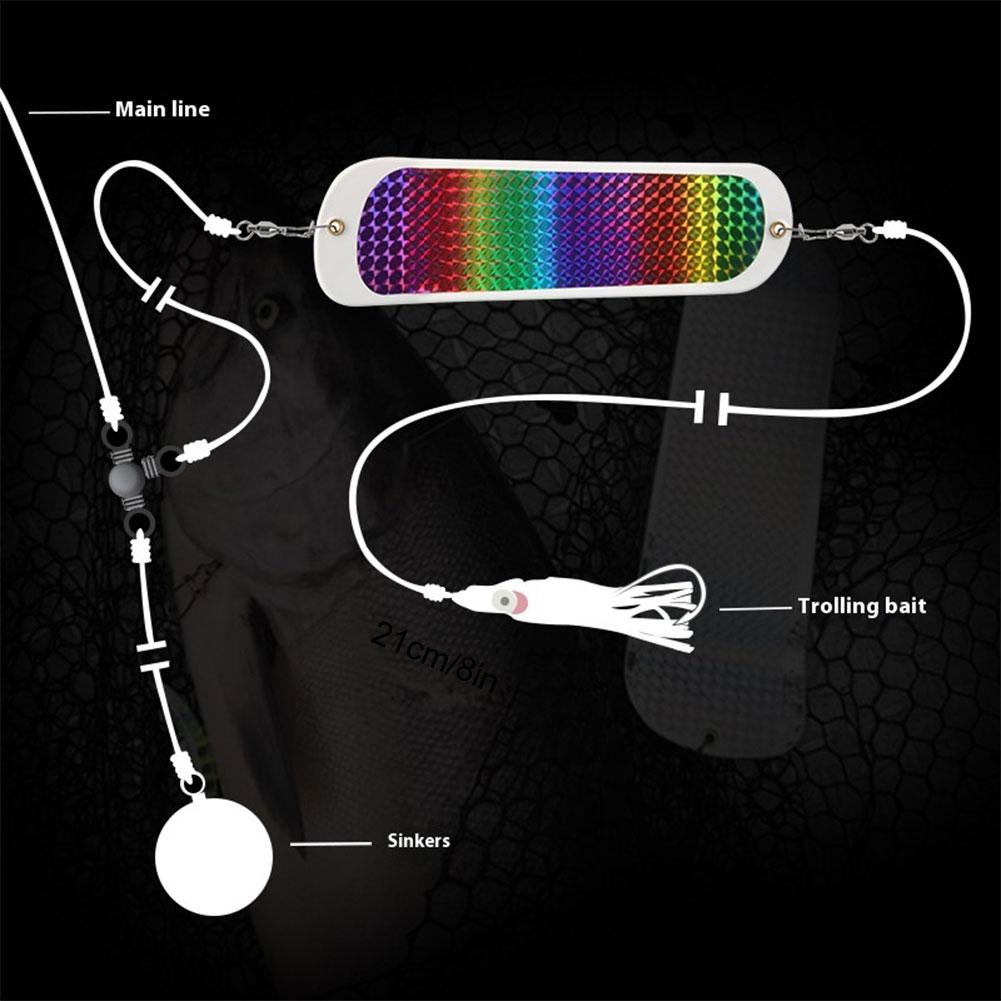 Trolling Fishing Diving Flash Board Salmon Fishing Flasher for Trolling Salmon Trout