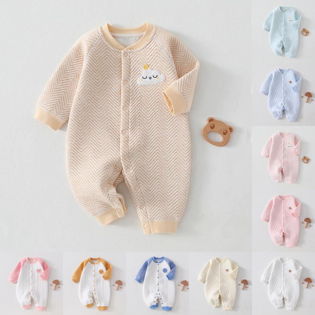 Baby Winter Warmth Cotton Snowsuit With No Bone Design For Newborns And Infants