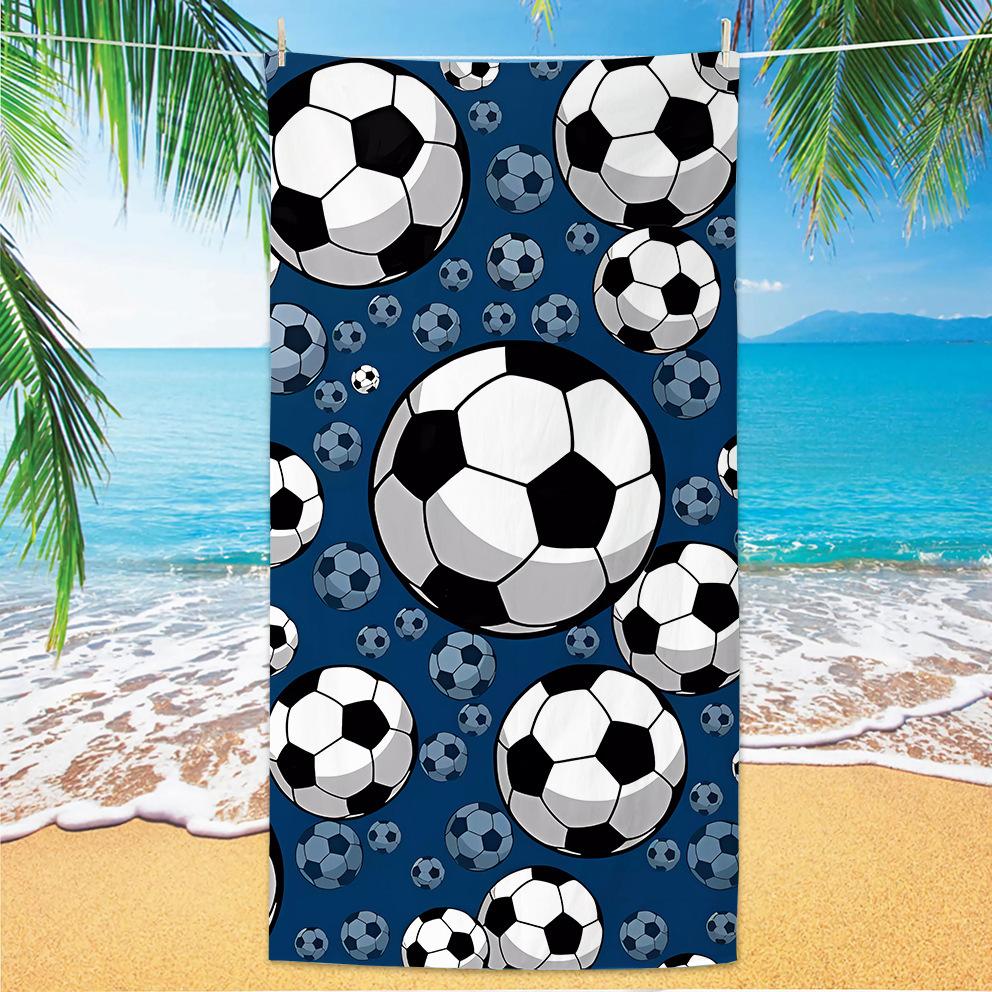 Neues Fußball-Strandtuch Weltmeisterschafts-Thema Mikrofaser-Strandtuch für Erwachsene Großes Strandtuch