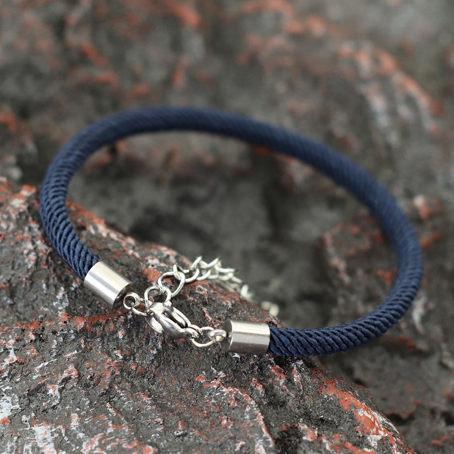 

Simple Style Rope Bracelet Men Women Unfading Adjustable Outdoors Sports Braclet Leisure Pulseira Gifts For Lover Accessories тёмно-синий