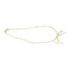 Fashionable Necklace with Lovely Bowknot Choker Fashion Beaded Clavicle Neckchain Adjustable Chain Suitable for Women