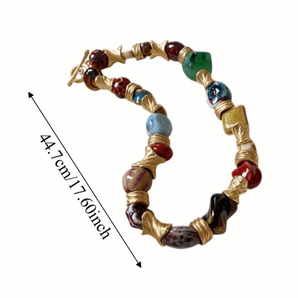 Jewelry Accessories Bohemian Collarbone Chain Geometric Irregular Flower Pendant Choker Vacation
