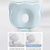 Baby Memory Foam Anti-Flat Head Pillow Newborns 0-12 Months Round Shape Cotton Cover Adjustable Sleep Support