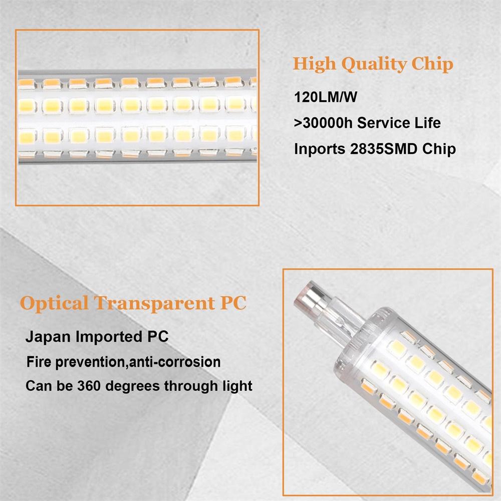 J78 J118 R7s LED Flood Light Energy-saving Decorative 3000K 4500K 6500K Bright Bulbs High Power Lamp 110V 220V 360Beam Lighting
