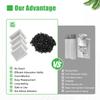 Activated Carbon Filters Coconut Shell Filter Replacement Active Carbon Filter for Deodorising Cupboards Drawers Fridges (20PCS)