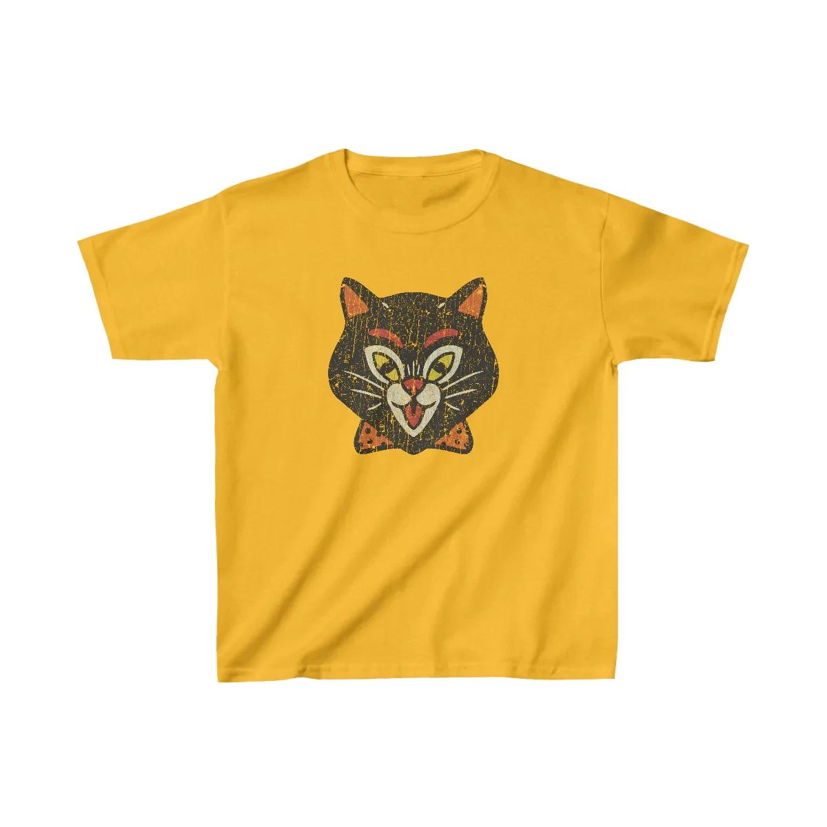 Halloween Cat 1954 Vintage Kid s T shirt 3XL