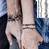 1 Vel Skelet Doornen Anker Tijdelijke Tattoos Voor Volwassen Hand Nek, Halloween Nep Tattoo Sticker Langdurig Realistisch Tatoo