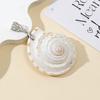 Shell Pendant Necklace Component With Natural Seashell Material For Jewelry Making