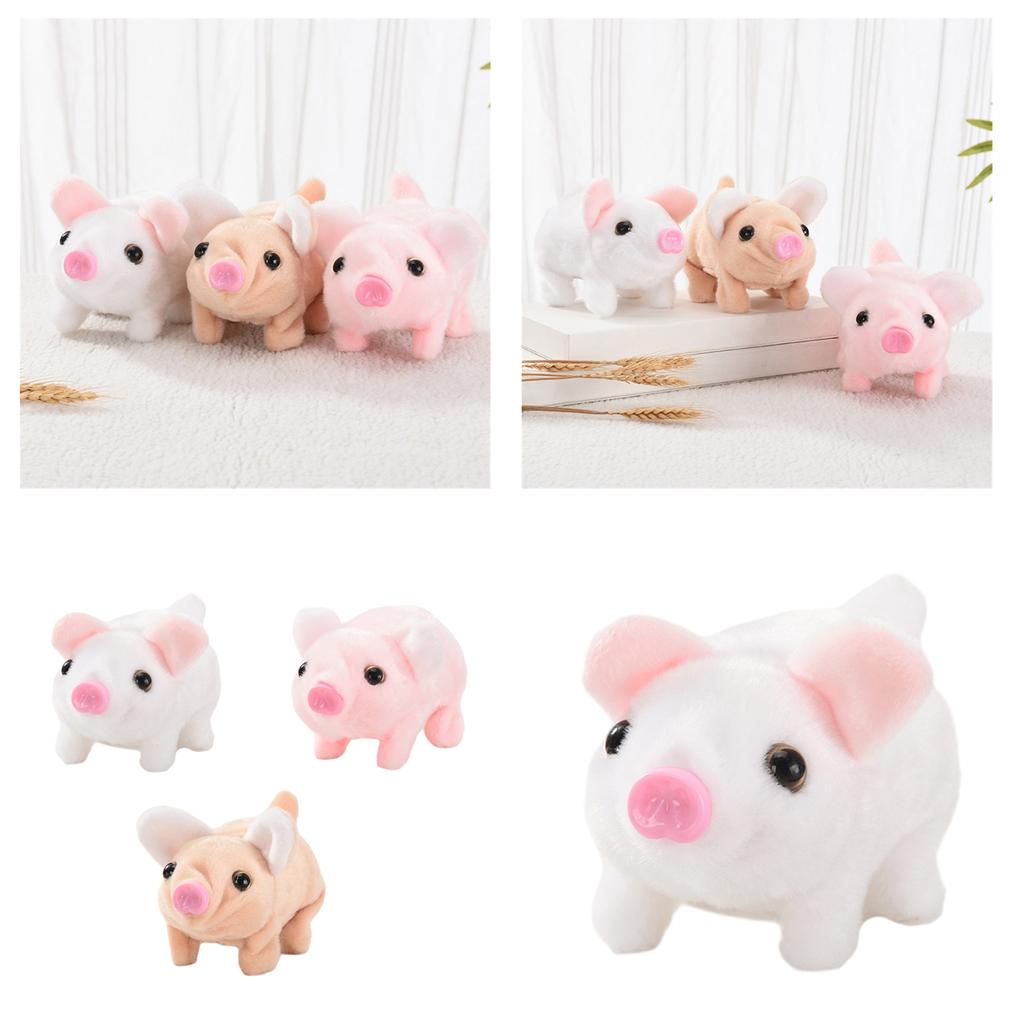 Stuffed Animal Oinking Walking Pig Nose Twitching Electric Plush Toy Great Gifts for Toddlers Boys Girls Kids