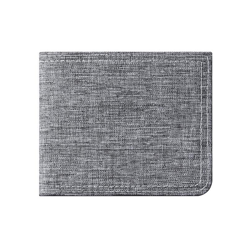 Men's Slim Denim Canvas Zipper Wallet