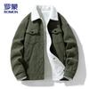 ROMON Men's Corduroy Fleece-Lined Workwear Jacket