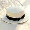Fashion Sunscreen Bowknot Beach Cap Sun Visor Flat Hat Top Hat Straw Hat Sun Hat Weave Sun Cap