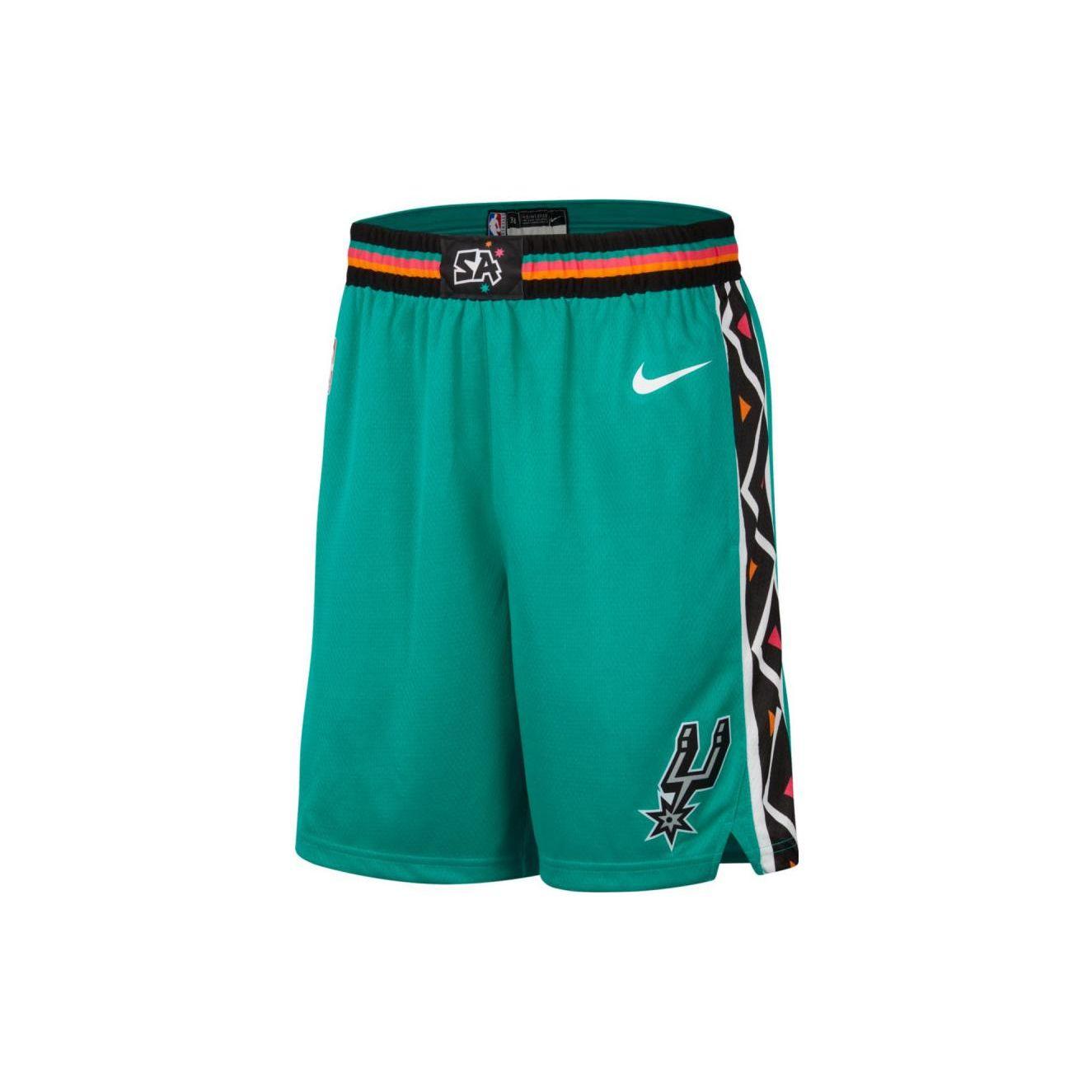 

Nike San Antonio Spurs City Edition Dri-FIT NBA Fan Version 22-23 Season Logo Print Straight Leg Breathable Basketball Shorts Men shorts DO9674-396 XL