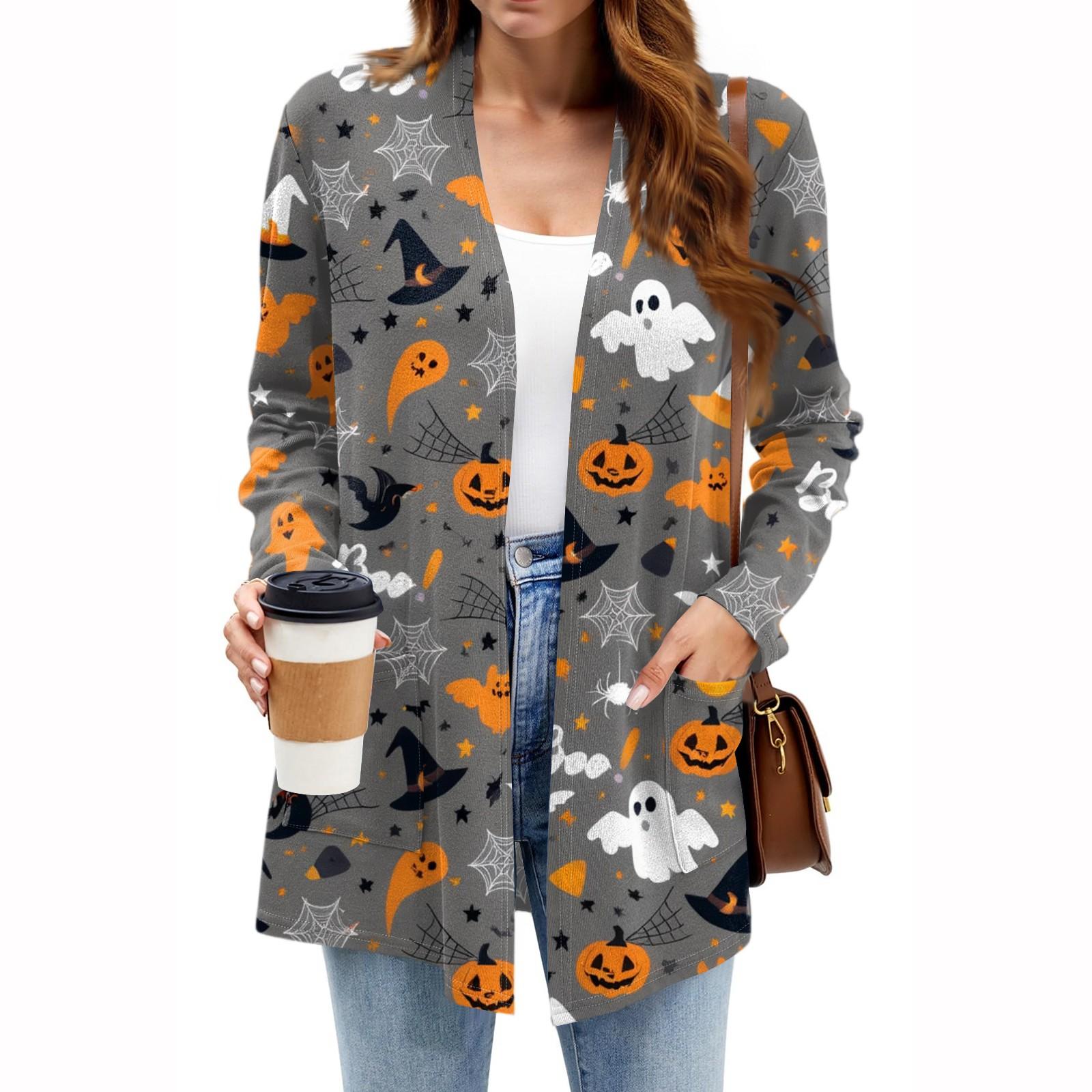 

Women s Lightweight Cardigan Sweaters Open Front Long Sleeve Casual Loose Thin Cardigans With Pockets XXL чорний