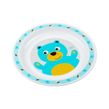 CANPOL 4/411 Animals Plastic Plate Turquoise
