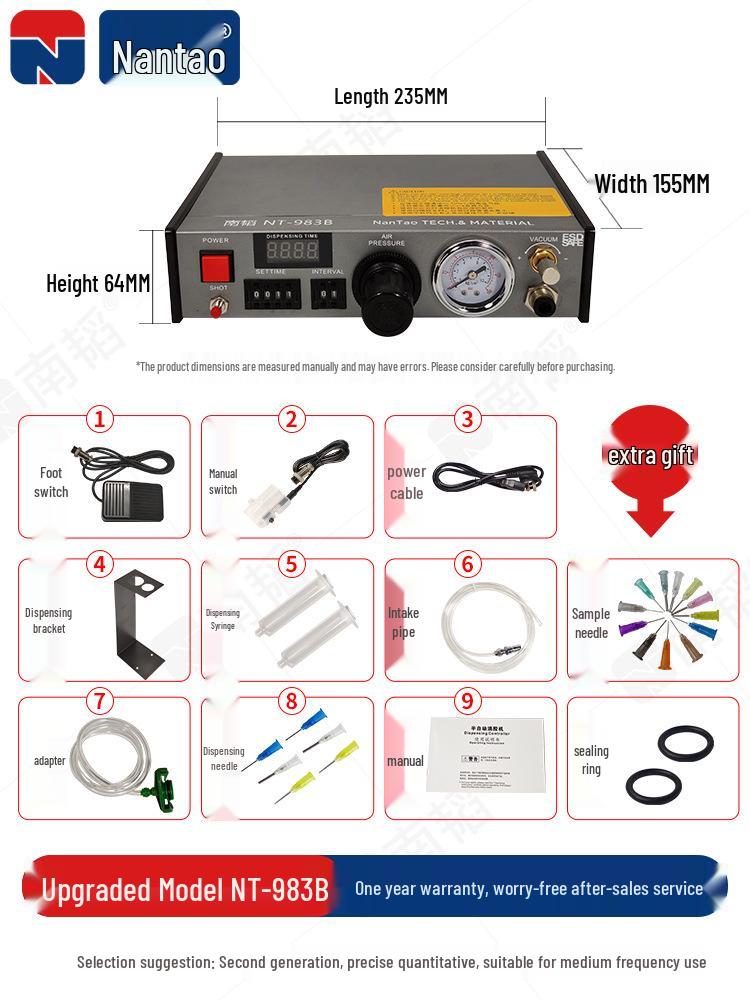 Nan Tao 982 Automatic Pneumatic AB Glue and Silicone Dispensing Machine