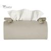Space Saving Storage Box Faux Leather Tissue Box, Minimalist Napkin Holder for Living Multipurpose Organizer Room Desk, Decorative Dispenser