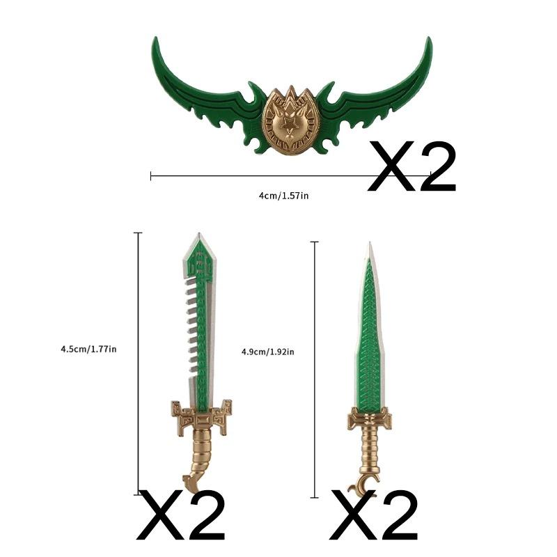 MOC Medieval Weapon Knight Building Block Accessories Character Helmet Hat Academic Gown Axe Sword Shield Brick Toy Gift K073