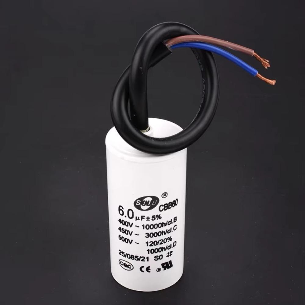 Capacitor de Partida para Motor 450V Capacitor Redondo para Bomba d'Água Capacitor Confiável para Máquina de Lavar