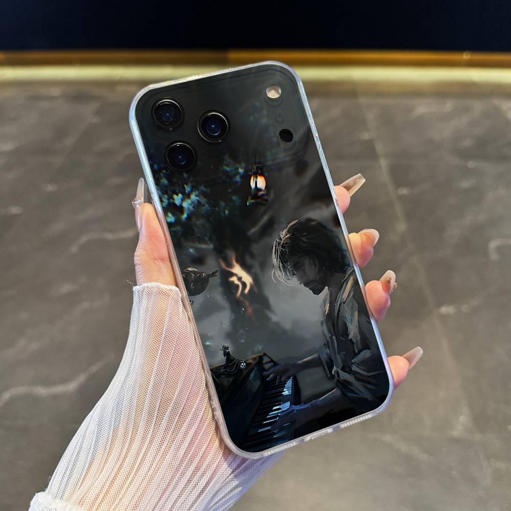 Clair O-Obscur E-Expedition 33 Phone Case For iPhone 17,16,15,14,13,12,11 Pro,Max,Plus,X,XS,XR,SE4,E Mini Transparent Soft Cover