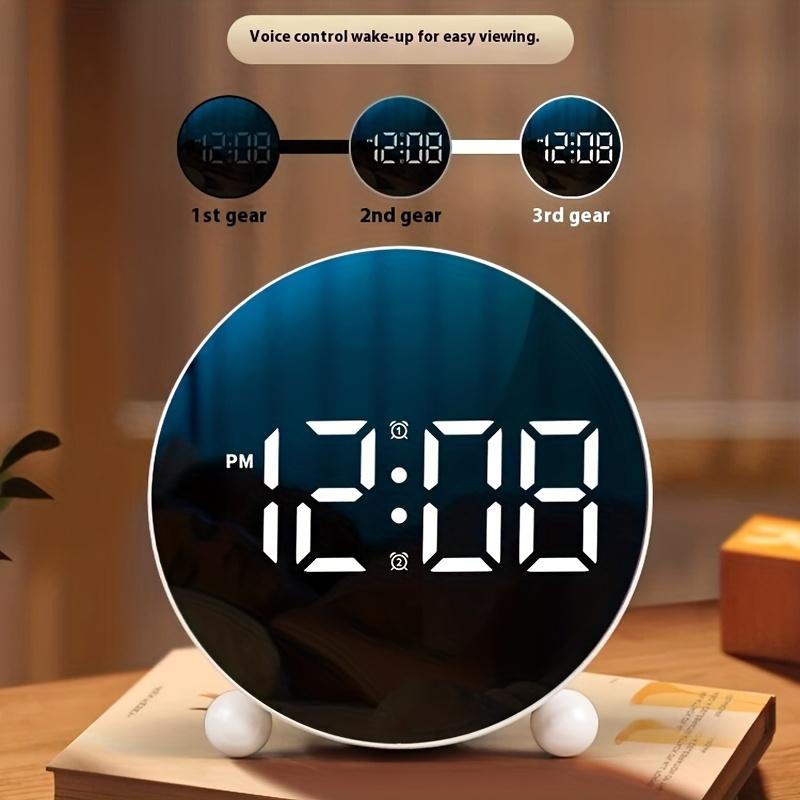 LED Large Digital Intelligent Alarm Clock Rechargeable, Silent and Timed, Children's Learning Clock Gift