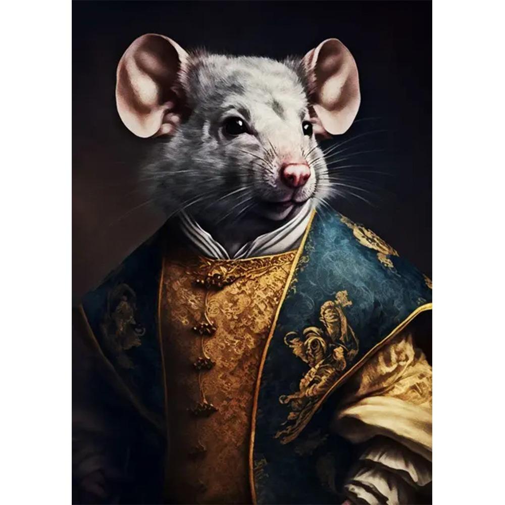 

Современная мода на животных благородный ретро лев тигр медведь холст картина настенная живопись украшение гостиной 21*30cm No Frame