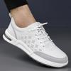 Fashion Men's Leather Casual Shoes Breathable Lightweight Summer Slip Resistant Walking Shoes Men’s Commuting Work Driving Shoes