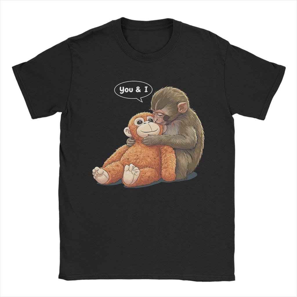 I Need Some Love Punch Monkey TShirts Unisex Women Creative Cotton Tee Shirt Short Sleeve T Shirts Gift Idea Clothing