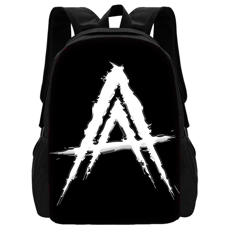 Fashion Hot Rapper Anuel AA Child School Backpack with Lunch Bags ,Pencil Bags ,School Bags for Boys Girls Best Gift