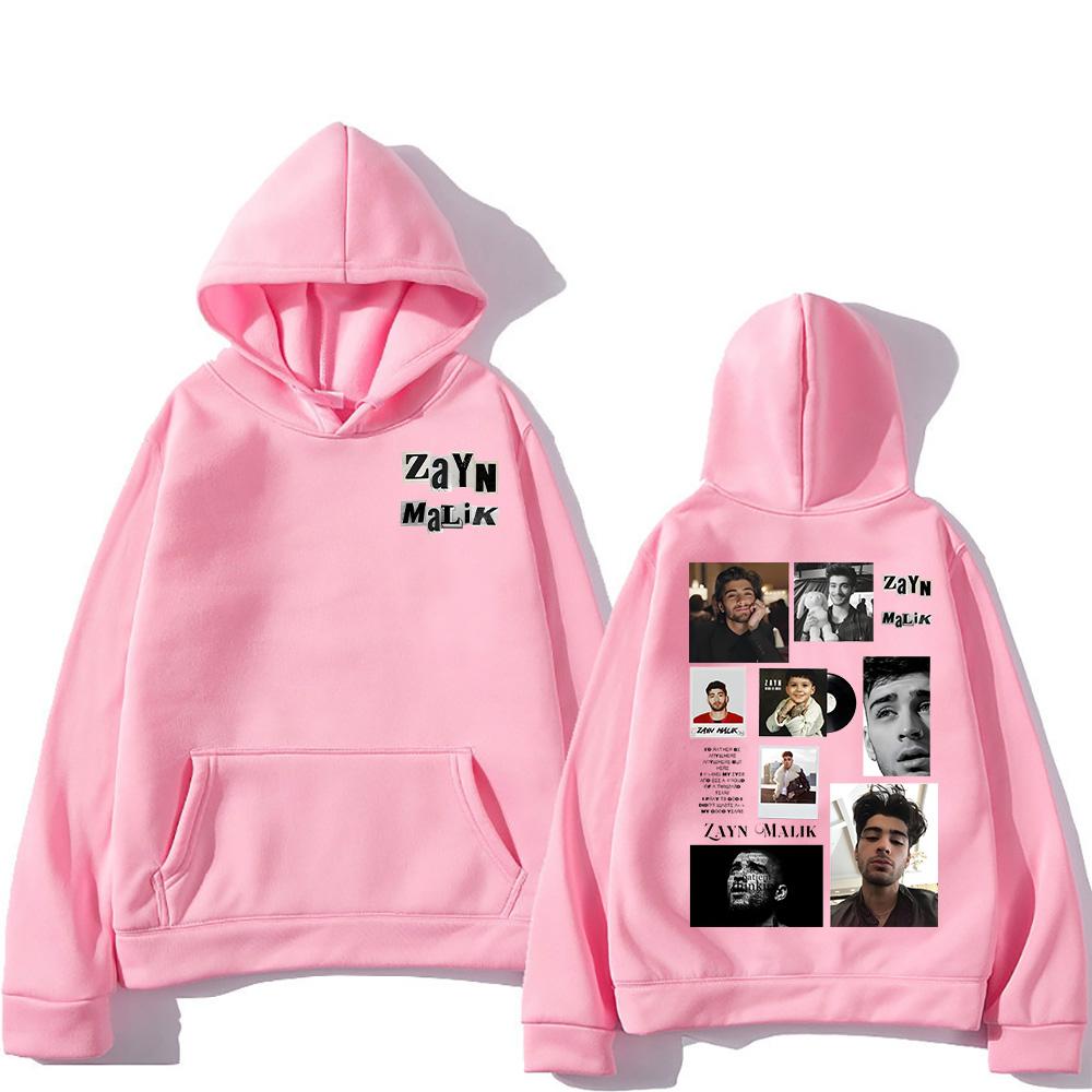 ZAYN Nadruk Modne Bluzy Zayn Malik Retro Hip Hop Pulower Unisex Oversize Topy Jesień Długi Rękaw Bluza Męska Damska Odzież