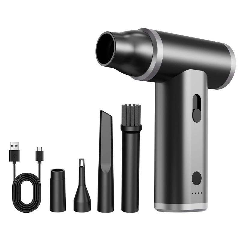 

100000 RPM Electric Compressed Air Can Turbo Violent Fan Car Wireless Vacuum Cleaner Portable for Car Cleaning Dust Snow Removal чорний