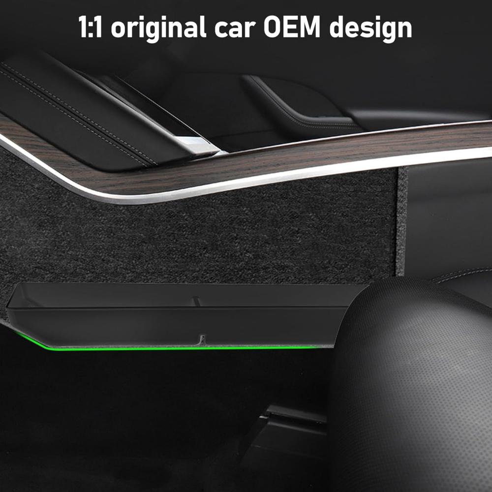 For Model S X 2025 2025 2025 Center Console Lower Tray Armrest Box Underlay Back Row Seats Storage Tank Pad Storage Box Pad