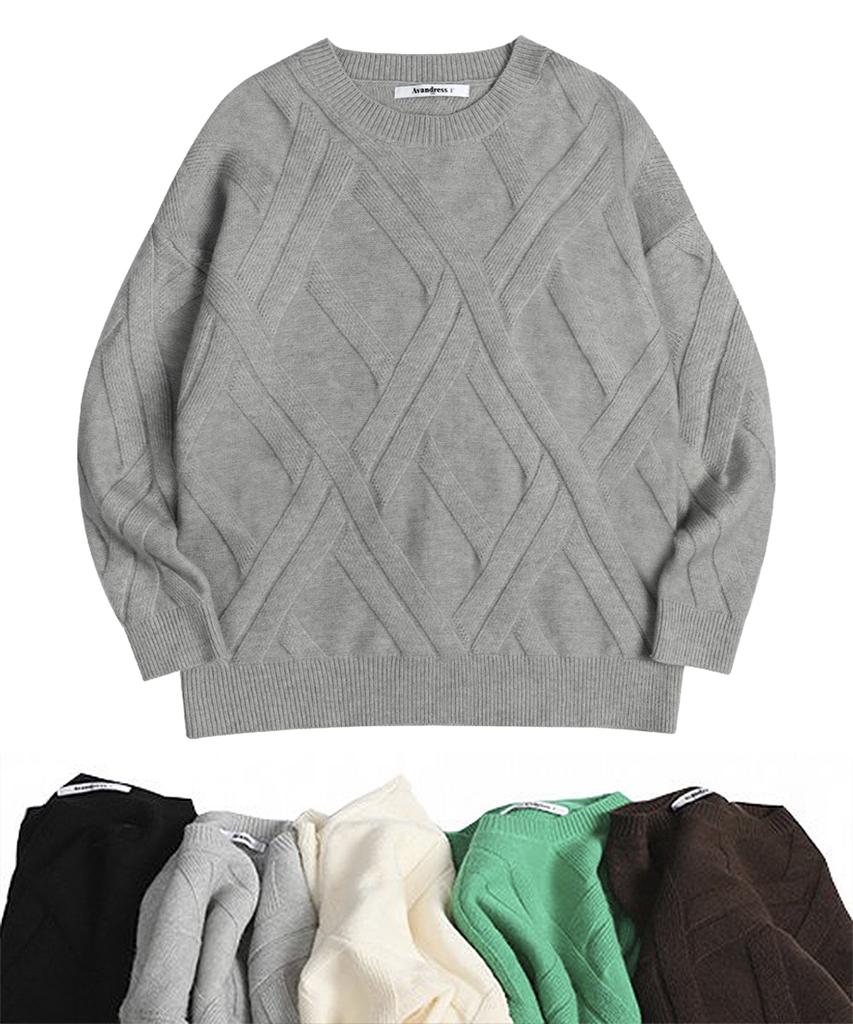 AVANDRESS Cross Round Knit - 5 Col
