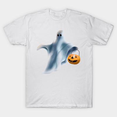 T Shirt Women Halloween Ghost Harajuku Print Kawaii Tshirt Summer Short Sleeve Female T-Shirt Top Tee
