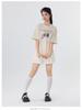 Korean Style Summer Cake Print Girlish Creamy Short Sleeve T-Shirt - Loose Round Neck Couple Outfit