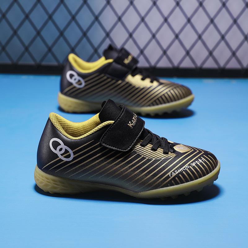 Student Football Shoes Men's Small Free Sports Shoes Spikes Children's Training Laces Women's Game Children's Velcro Crush