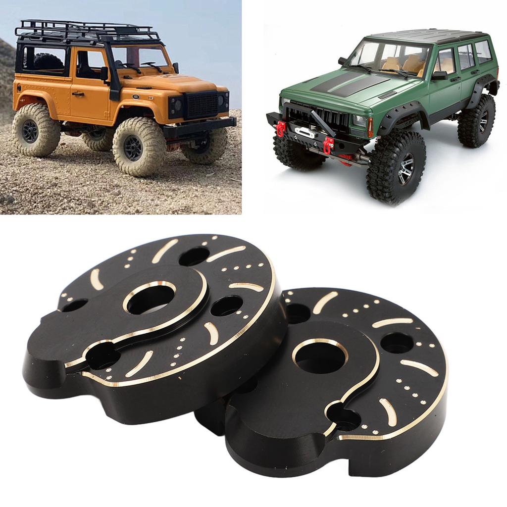 2pcs Portal Cover Plates Brass Portal Covers Weights for Capra for SCX10 III 1/10 RC Crawler Car Fro